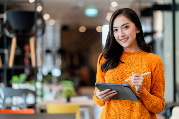 Asian business woman owner